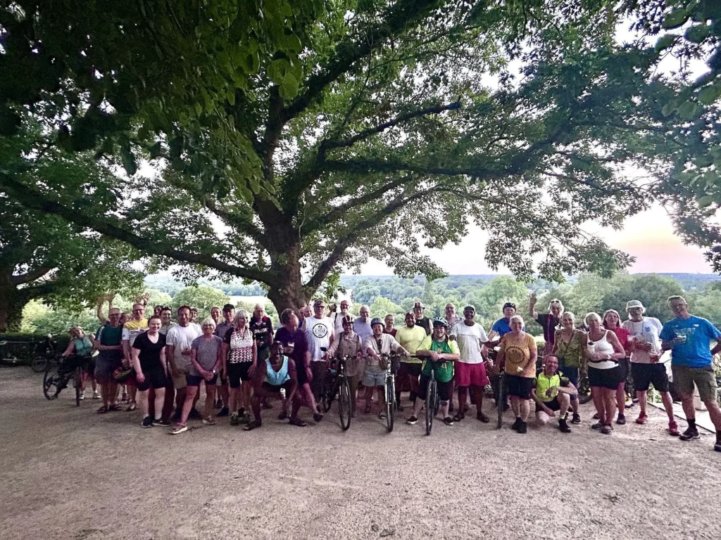 Sunset social cycling group in Richmond hill.
