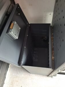 Bott van rack and bench vise