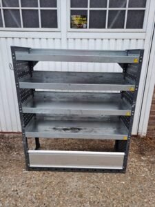 Bott van rack and bench vise