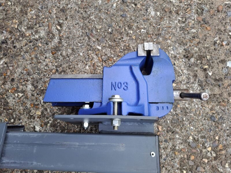 Bott van rack and bench vise