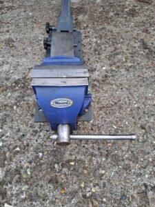 Bott van rack and bench vise